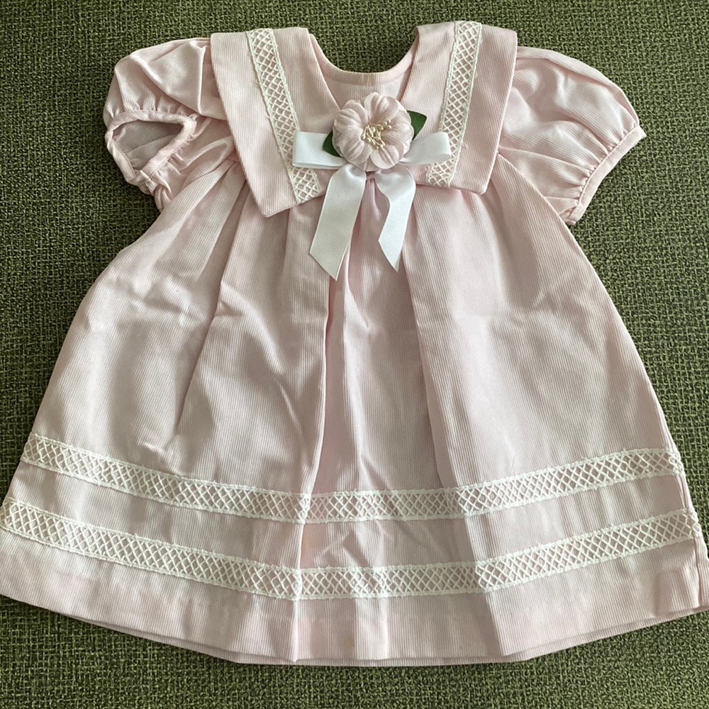 Vintage Pink and White Baby/Toddler Formal Dress